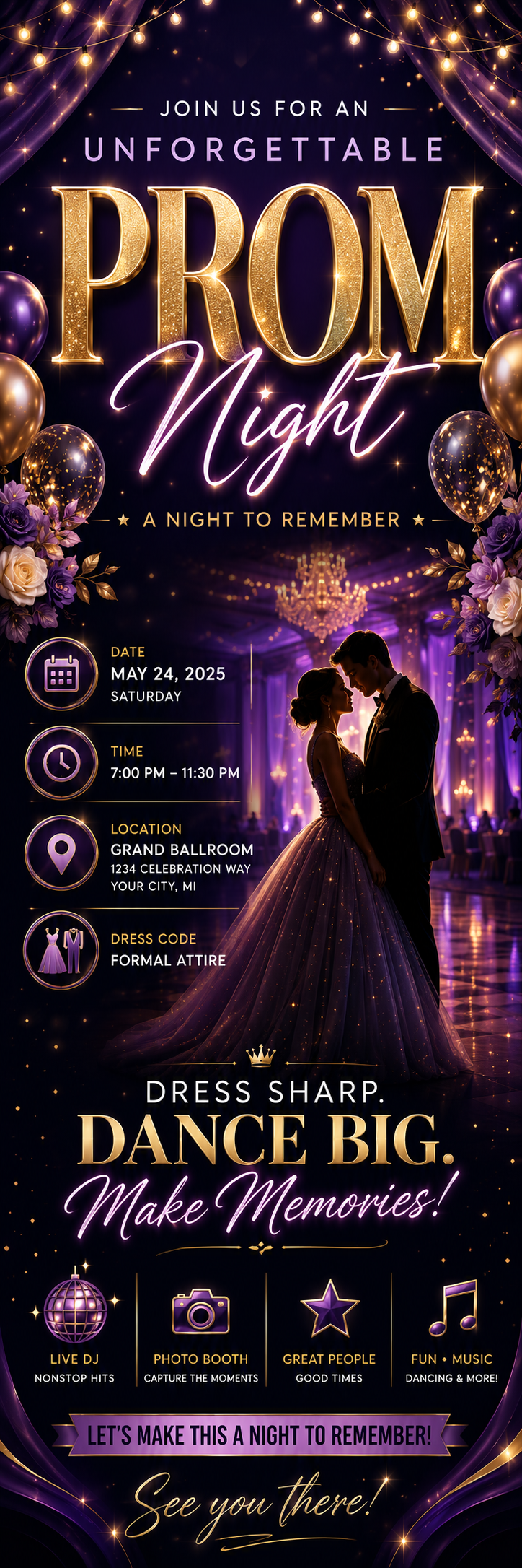 LED display prom and graduation rental Metro Detroit